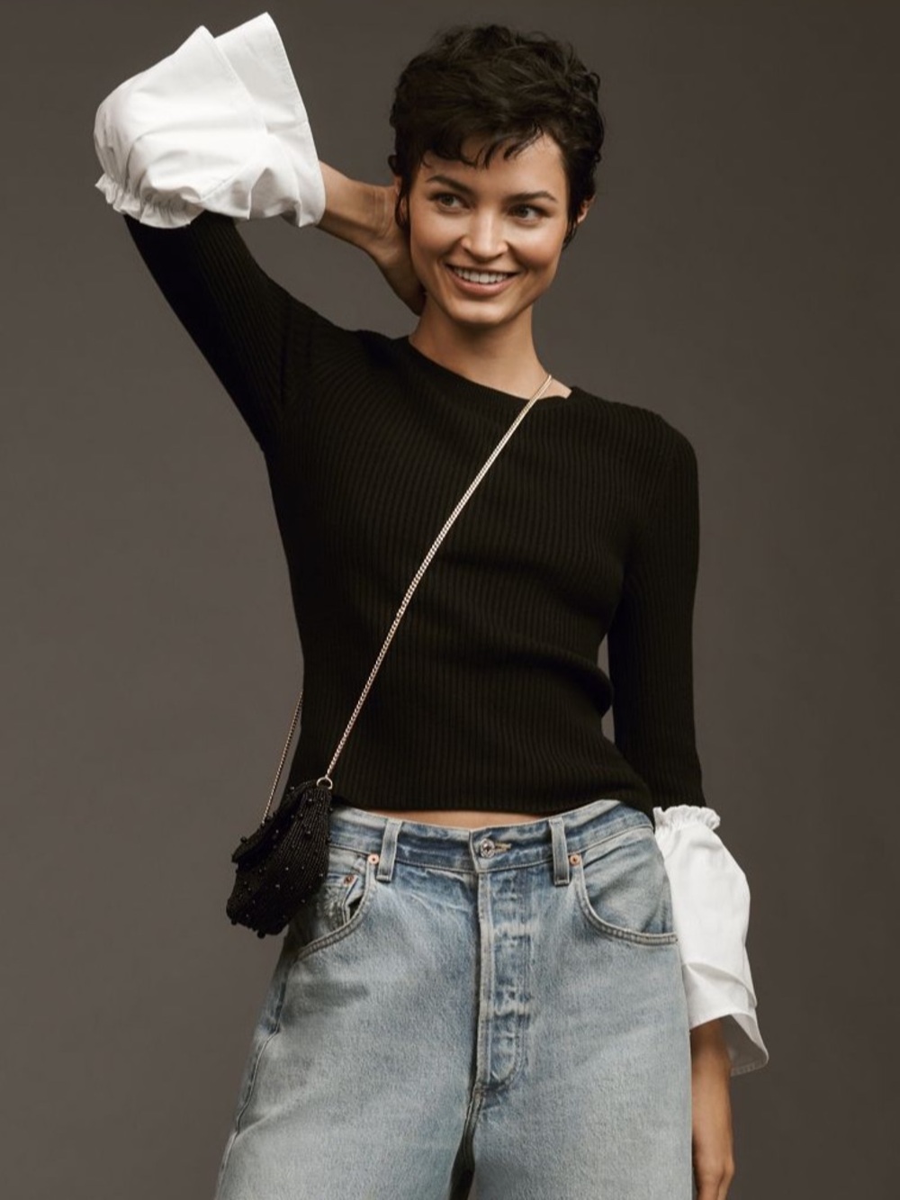 Anthropologie Maeve Bell-Sleeve Sweater